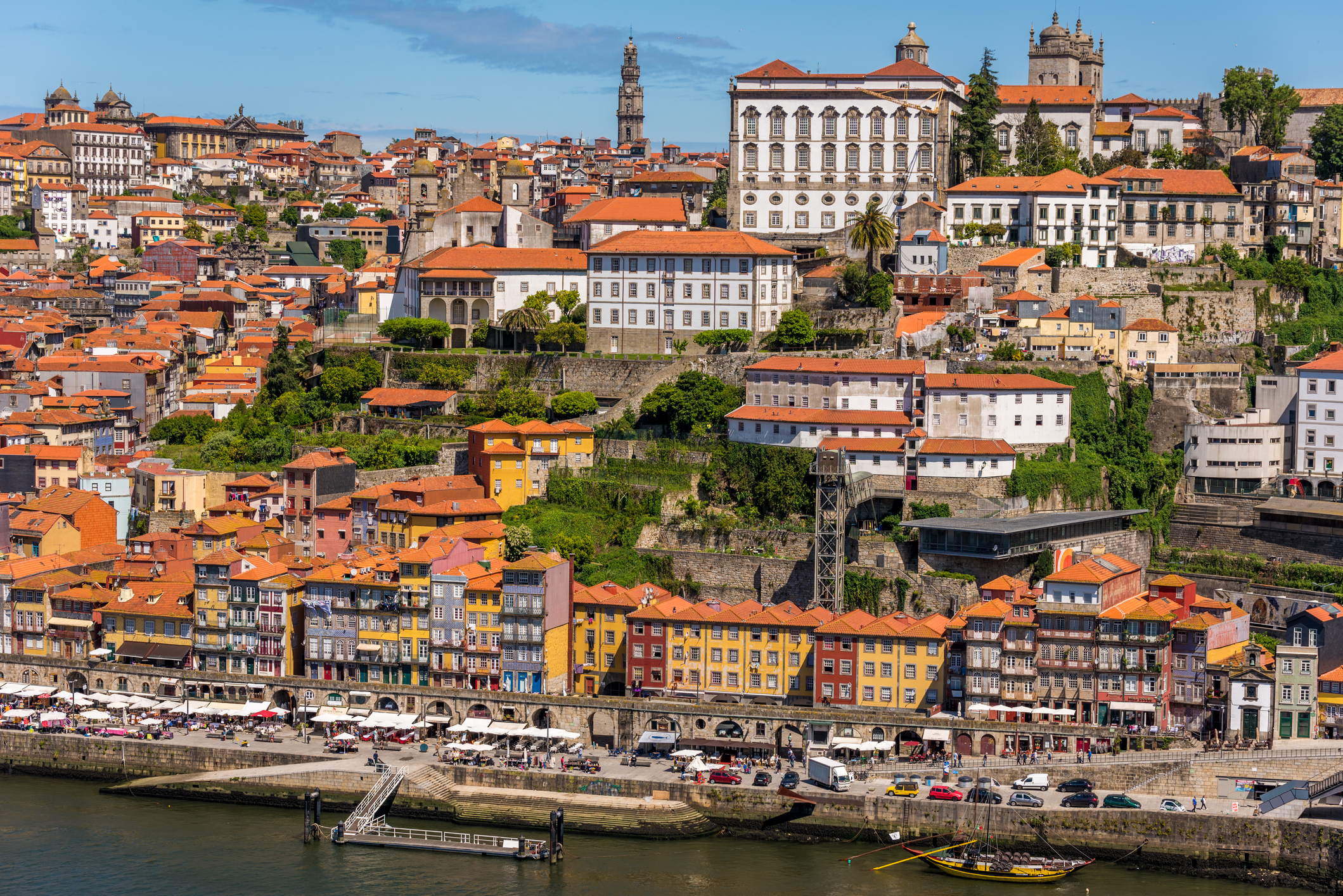 Porto's Ribeira waterfront along the Douro river
